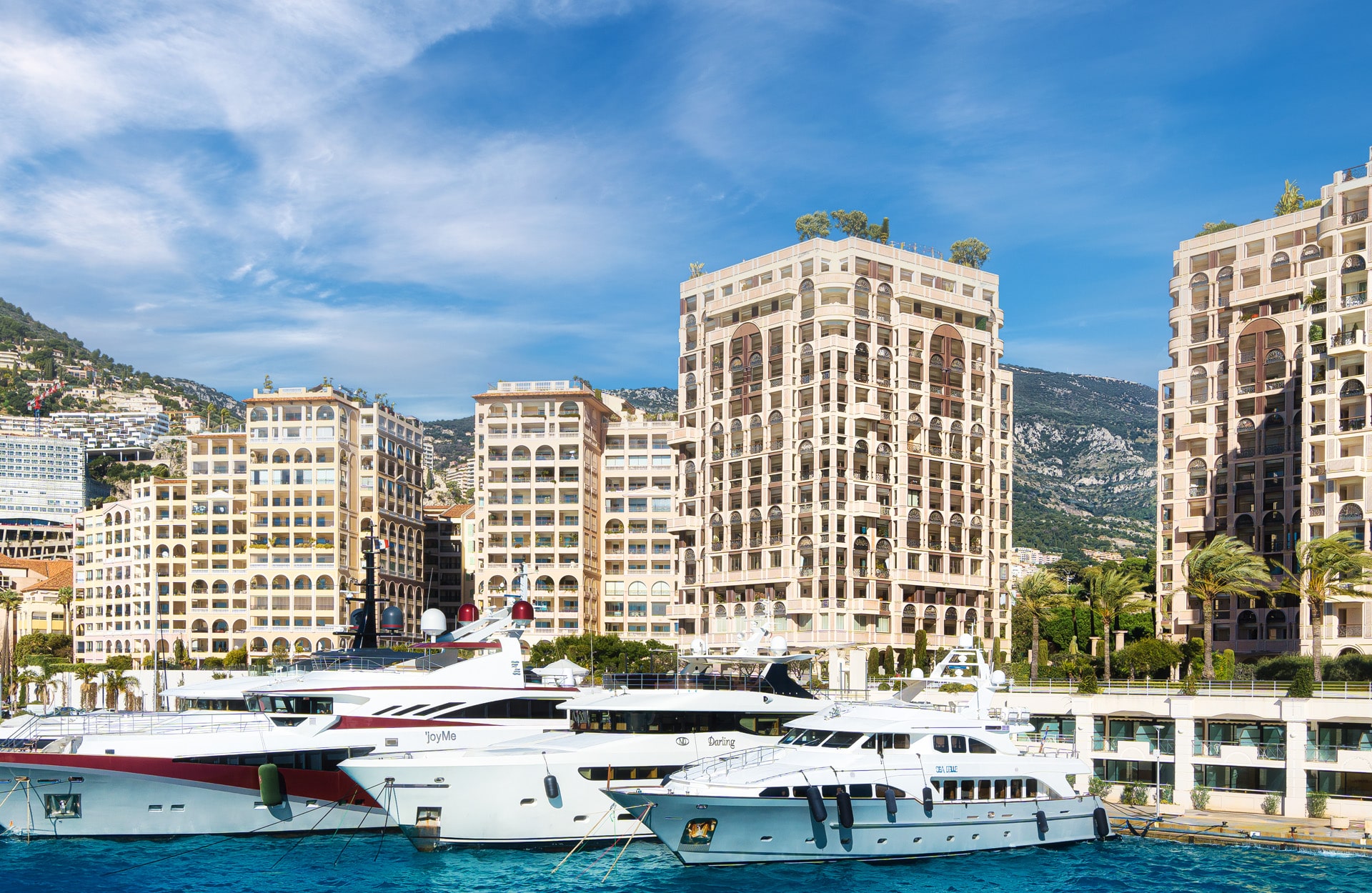 Fontvieille Marina District in Monaco